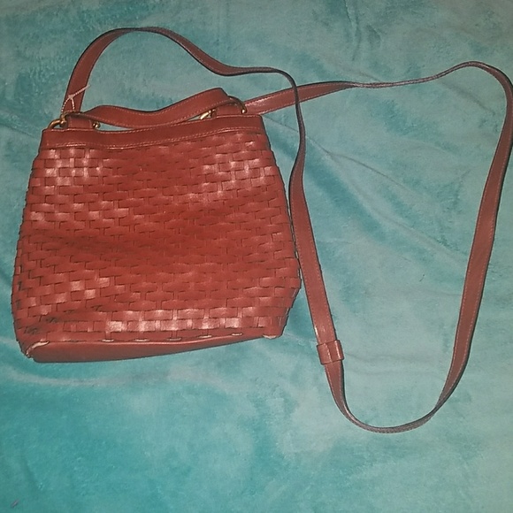 Woven tan crossbody bag - Picture 1 of 3